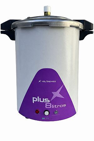 Autoclave 8 Litros Volaremed Plus Roxa