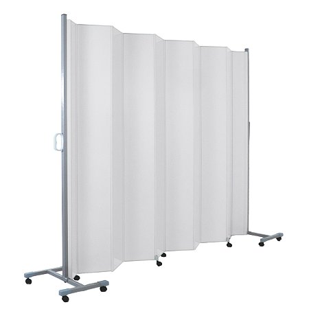 Biombo Sanfonado Hospitalar PVC Base Móvel 1,60m Light Plus - Branco
