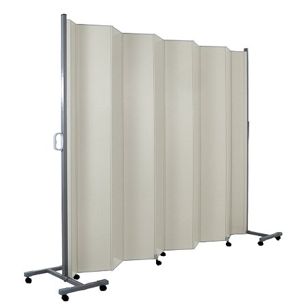 Biombo Sanfonado Hospitalar PVC Base Móvel 1,60m Light Plus - Bege