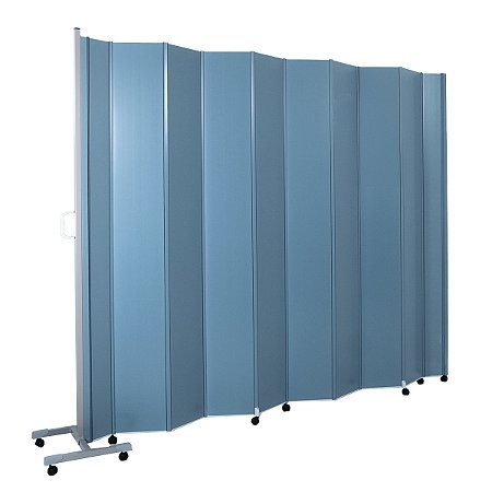 Biombo Sanfonado Hospitalar PVC Base Fixa 1,60m Light Plus - Azul