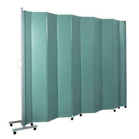 Biombo Sanfonado Hospitalar PVC Base Fixa 1,60m Light Plus - Verde