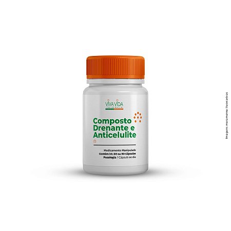 Composto Drenante e Anticelulite - Cactin + Dimpless + Cavalinha