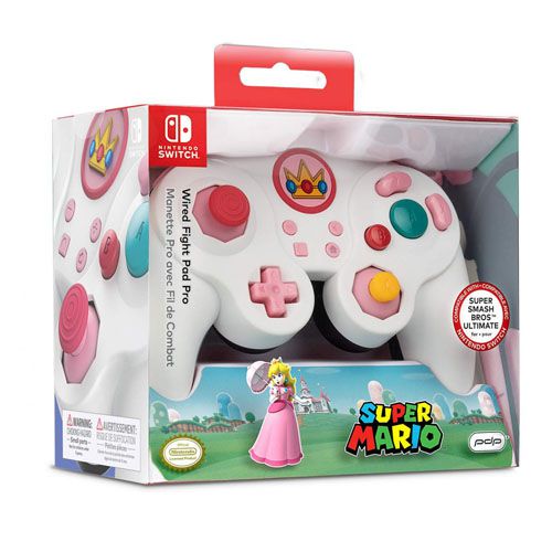 Controle Com Fio USB Wired Fight Pad Peach Edition PDP - Nintendo Switch