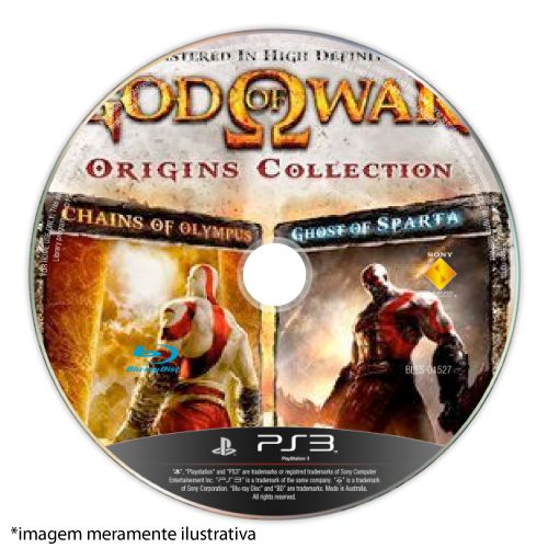 God of War: Origins Collection (SEM CAPA) Seminovo - PS3