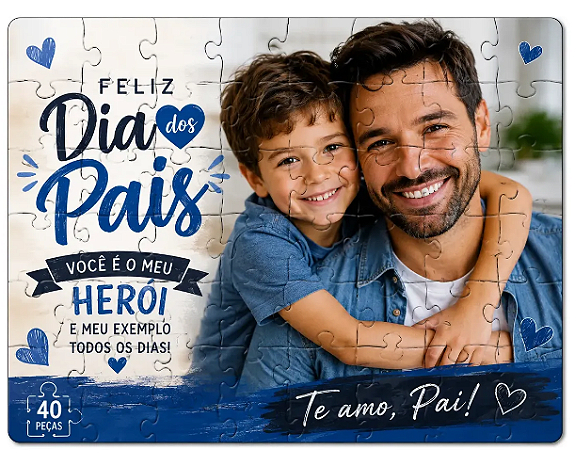 Quebra-Cabeça Personalizado Dia dos Pais