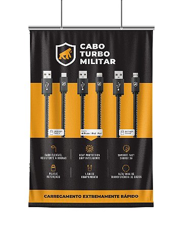 Mini Banner Cabo Turbo Militar - Gshield