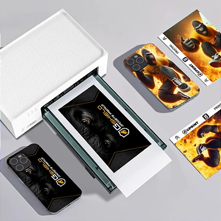 Tonner Ribbon + Pac de 36 Folhas para Impressão personalizada - Máquina Gprint - Gshield