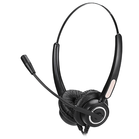 Headset call  center Premium USB com Microfone Flexível - HP