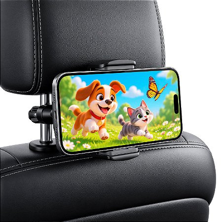 Suporte Veicular de Celular Universal Rotação 360° para Encosto do Banco Traseiro - Survivor - Gshield