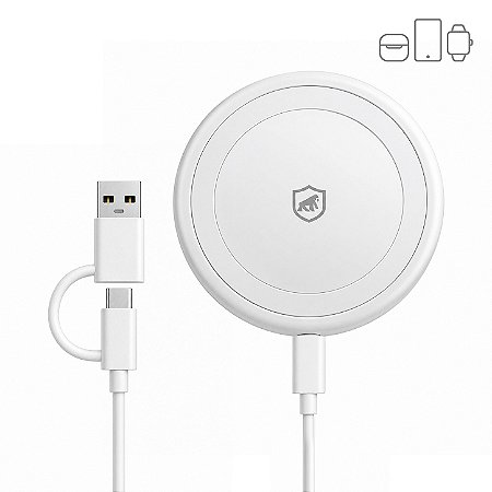 Carregador Wireless 3 em 1 - Discovery - Gshield (Celular, apple watch, airpods)