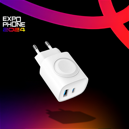ExpoPhone - Carregador Turbo 2 em 1 Survivor - Wireless para Apple Watch - Gshield