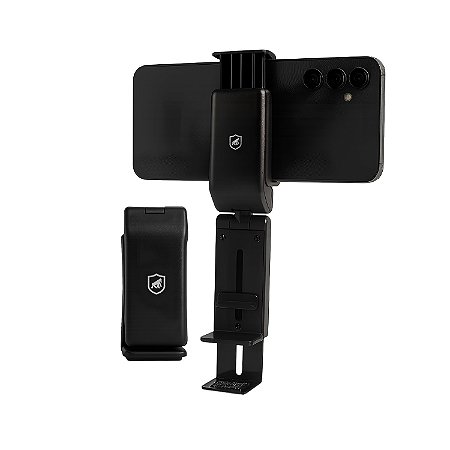Suporte Articulado para Mesa – Ajuste 90°, Rotação 360°, Dobrável, Antiderrapante e Compatível com Smartphones até 9cm – Hybrid - Gshield