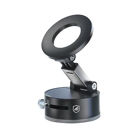 Suporte Veicular MagSafe com Sucção a Vácuo - 17 Ímãs Ultra Fortes, Rotação 360° e Liga de Aviação Premium - Suction MagSafe Armor - Gshield