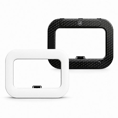 Ring Light LED Quadrada Portátil Multifuncional com 3 Suportes Universais para Sapata, 240 LEDs, Suporte Integrado para Celular e Cor Ajustável 2500k e 8500k - Victus - Gshield