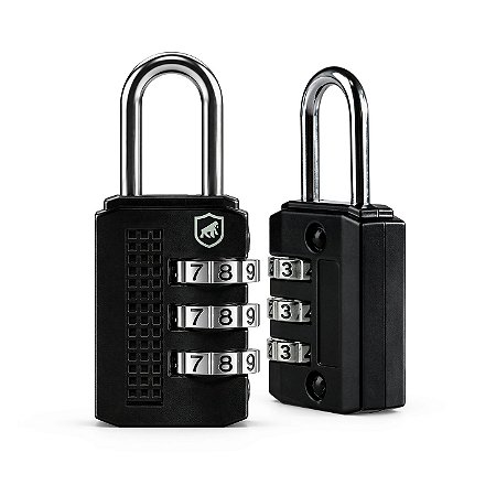 Cadeado com Segredo de 3 Dígitos em Liga de Zinco e Haste Metálica 19mm - Flex - Gshield