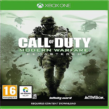 call of duty modern warfare remastered xbox one digital code