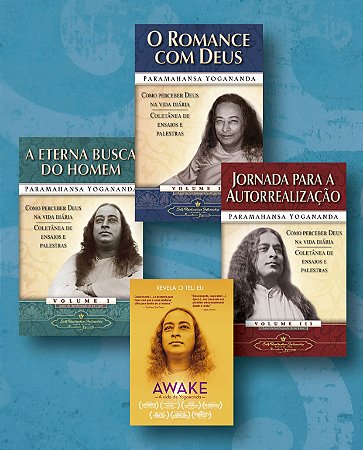 KIT: TRILOGIA DE PALESTRAS DE YOGANANDA + DVD AWAKE