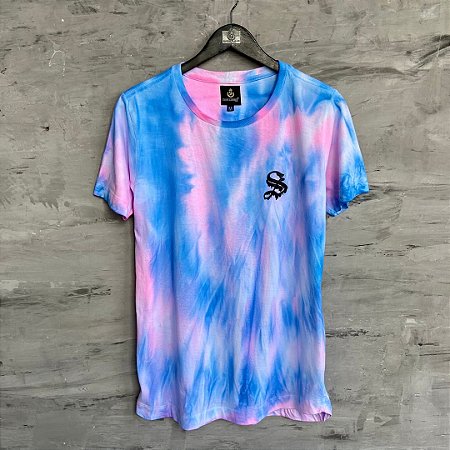 camiseta tie dye azul