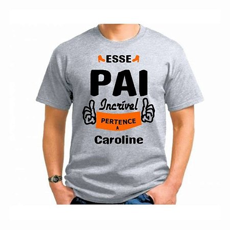 CAMISETA CINZA PERSONALIZADA