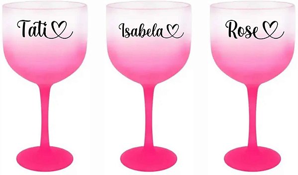 TAÇA GIN DEGRADÊ PERSONALIZADA