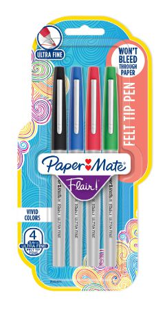 CANETA FLAIR ULTRAFINA BUSINESS C/4 CORES PAPER MATE