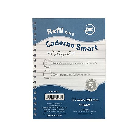 REFIL CADERNO SMART 1/4 DAC