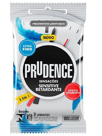 Preservativo Sensações Sensitive Retardante com 3 unidades