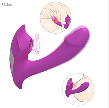Vibrador de Ponto G e clitóris com pulsação - Recarregável - Heart of Ocean