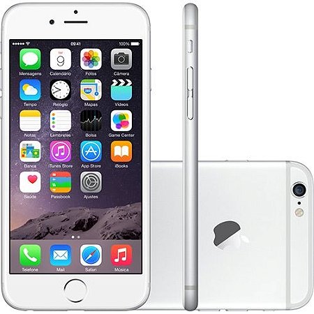 iPhone 6 Prata IOS 8 Wi-Fi Bluetooth Câmera 8MP - Apple