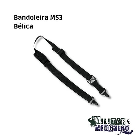 Bandoleira MS3 Bélica - Preto
