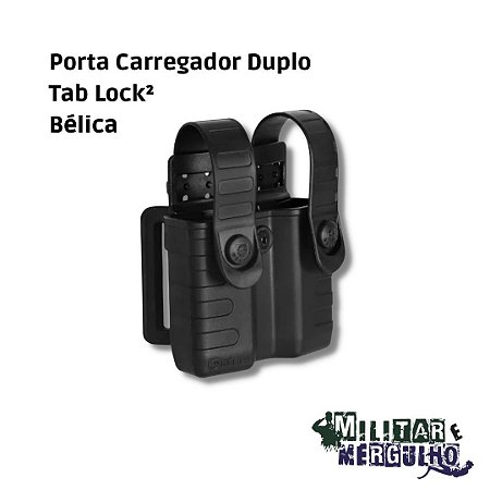 Porta Carregador Duplo Tab Lock