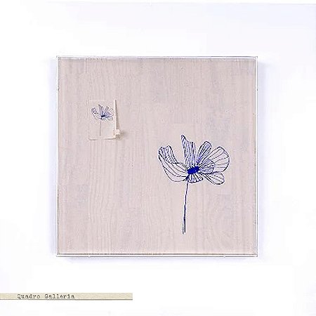 Quadro Galleria Bordado - Bloom Azul