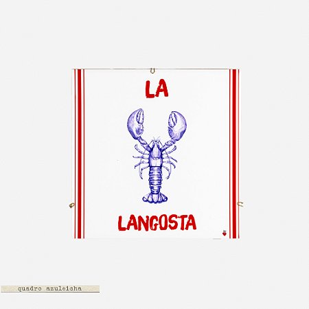 Quadro Azuleicha Avulso - Lagosta