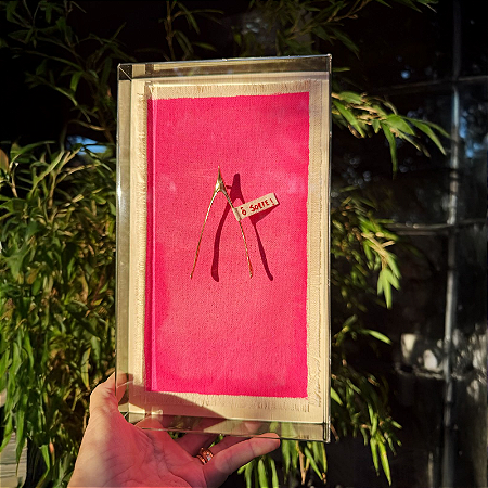 Quadro Galleria Retangular - Ossinho Ô Sorte! Pink