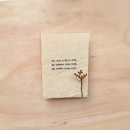 Moldura Acrílica Flutuante Bordado - Sou como a Haste