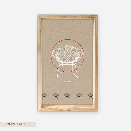 QUADRO BOX – CADEIRA BERTOIA