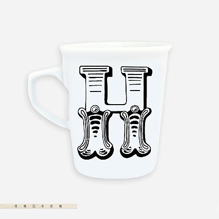 Caneca Alfabeto - H