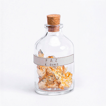 Garrafinha Ouro "Paz é Ouro"