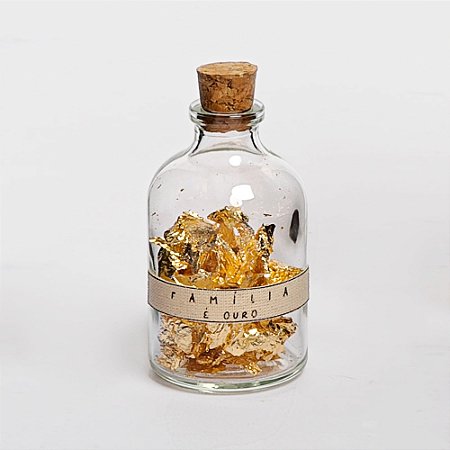 Garrafinha Ouro "Família é Ouro"