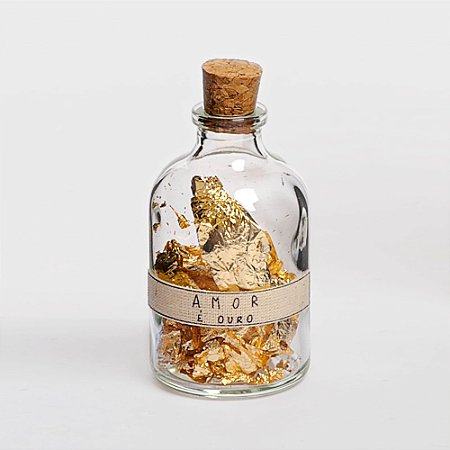 Garrafinha Ouro "Amor é Ouro"