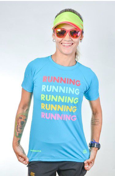 Camiseta Baby Look Running Colors -Fast Pace