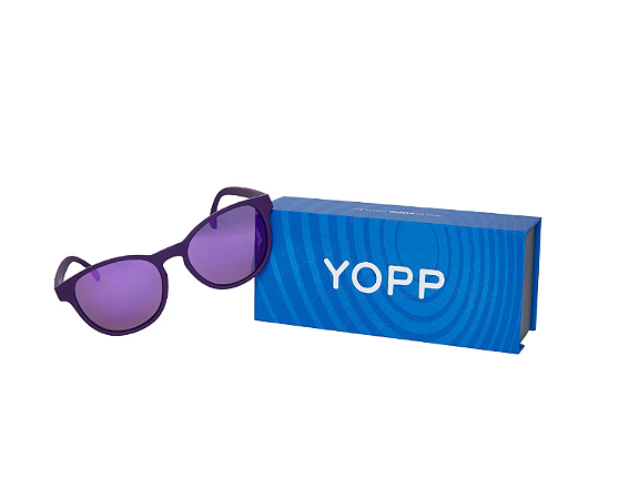 Oculos de Sol Yopp Polarizado UV400 Redondinho La Vie en Rose 2.0