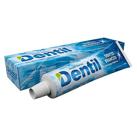 Creme Dental Vegano Dentil Dentes Brancos 90g