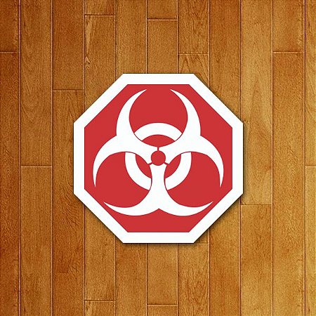 Placa Decorativa Biohazard
