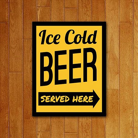 Placa Decorativa Cold Beer