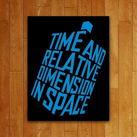 Placa Decorativa Time And Space
