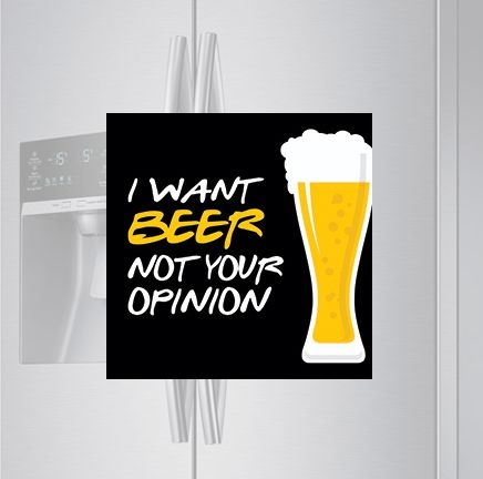 Imã de geladeira - I want Beer