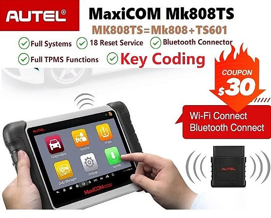 Autel maxicom mk808ts obd2 scanner
