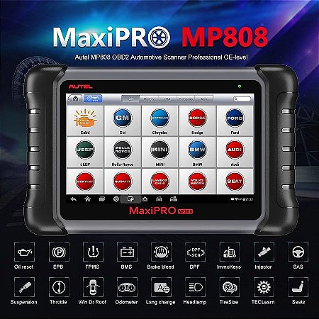 Autel maxipro mp808 scanner automotivo