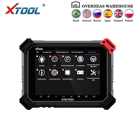 XTOOL X100 PAD2 OBD2 Programação chave / correção do odômetro / Diagnóstico do carro